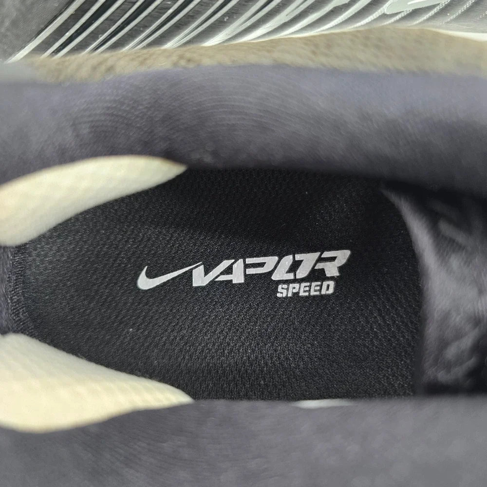 Nike Vapor Speed Football Cleats Mens Low Top Black White 847097-011 Size‎ 13.5